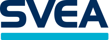 SVEA-logotyp med blå färger